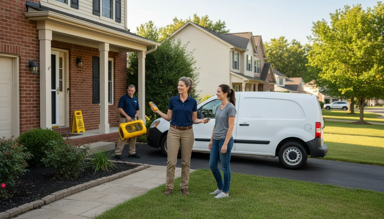Residential water damage restoration in Gloster, MS